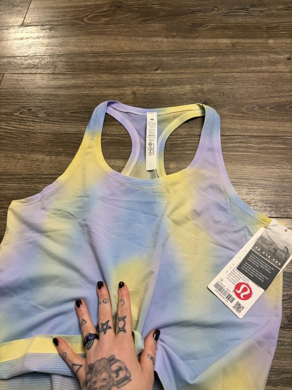 NWT Lululemon Swiftly Tech Racerback Tank 2.0 Waist Psychedelic Wash Lavender 12 - Picture 5 of 6